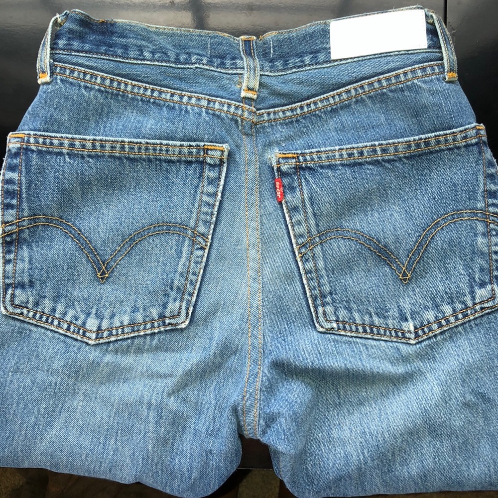 Re/done high rise ankle crop